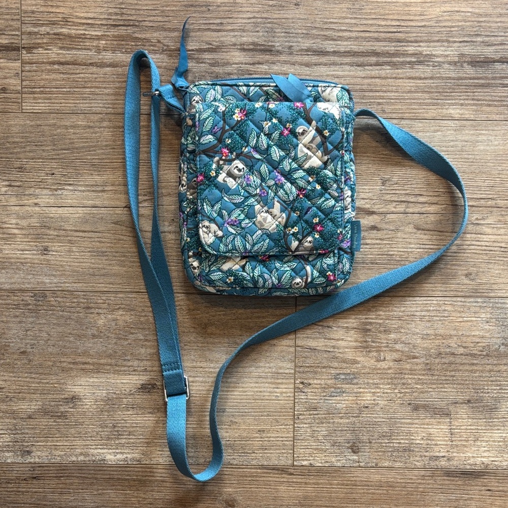 Vera Bradley Sloth and Floral Crossbody Bag
